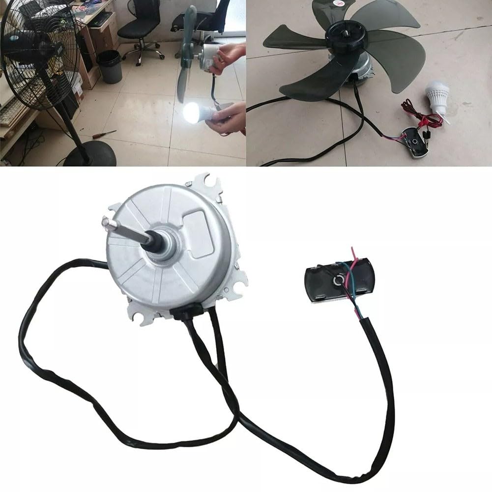 Portable 200W 3-Phase Brushless Wind Turbine Generator with Manual Crank, for Wind, Water and Hand Power Generation, Permanent Magnet, Overload Protection