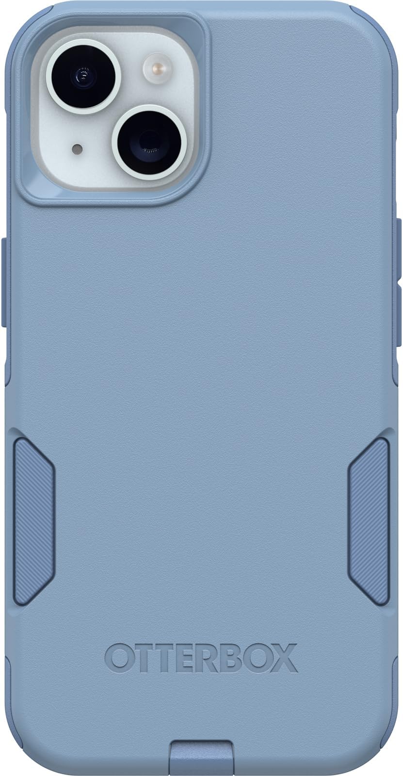 iPhone 16e, 15, 14, & 13 Commuter Series Case - Crisp Denim (Blue), Slim & Tough, Pocket-Friendly, with Port Protection