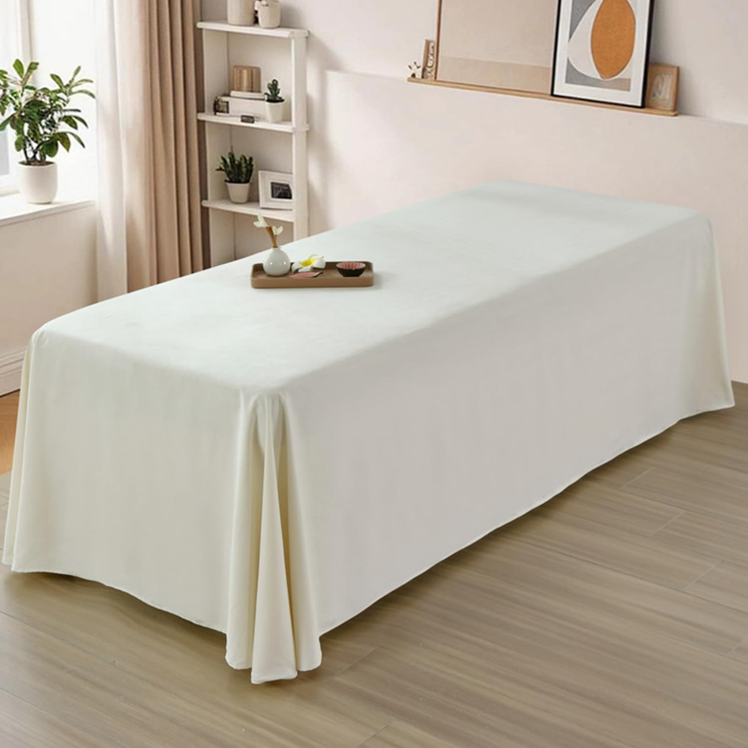 LDLCYCN Spa Bed Skirt With/Without Hole Massage Table Bed Sheet for Beauty Salon