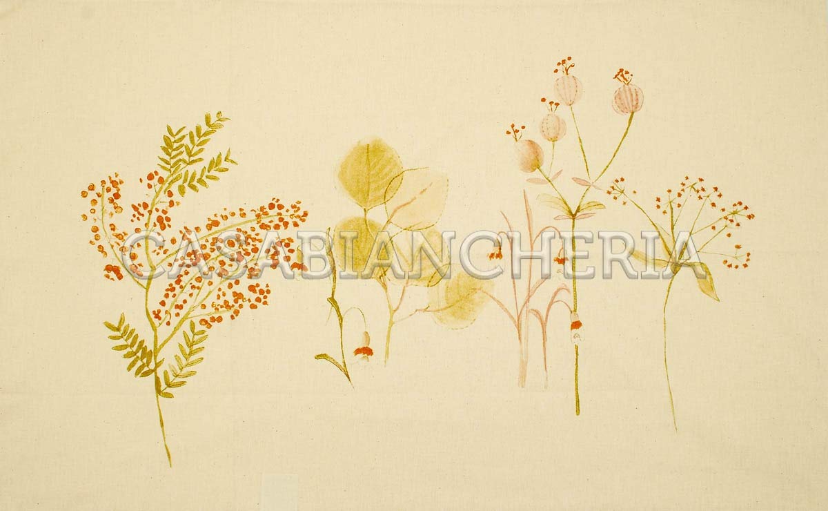 Completo Lenzuola Matrimoniali GABEL NATURAE - Cotone Puro, Made In Italy, Stampa Acqua Naturale - Foto 11