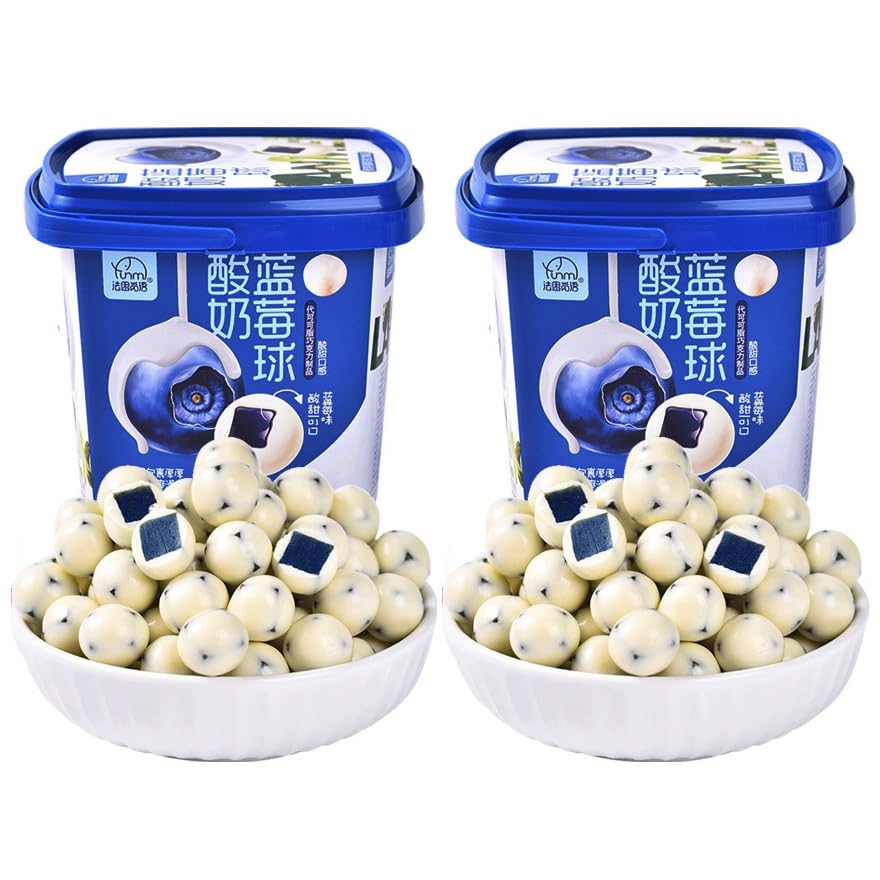Blueberry&Yogurt　Rita　セット Yogurt Bites Blueberry - 138g/2Pack, White Chocolate Covered