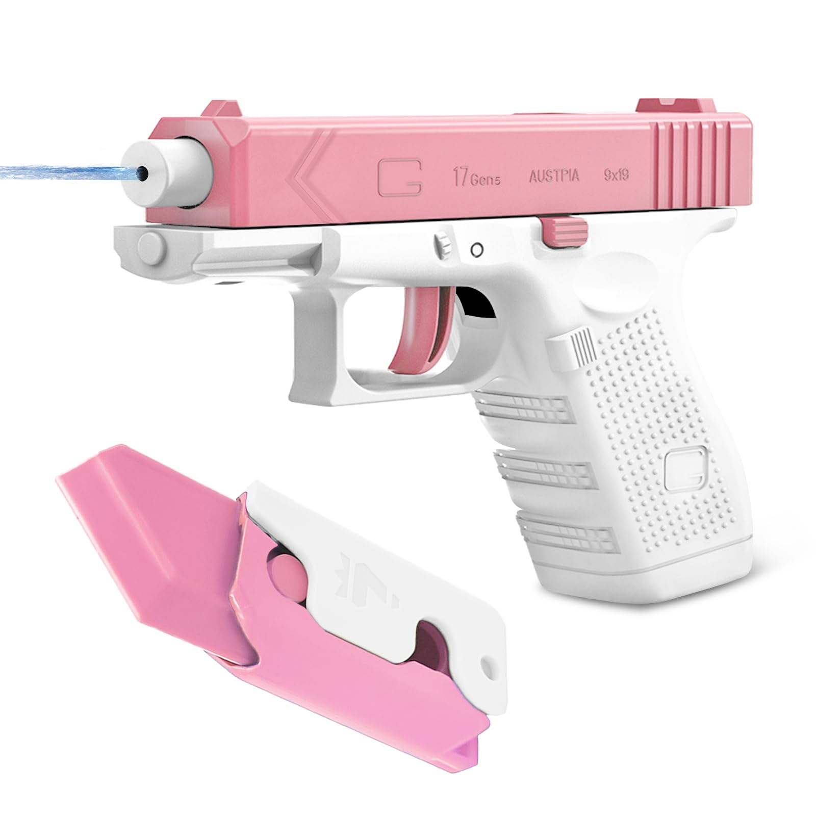 Water Pistols For Kids,Super Gun Cool Small Pistol Guns,Cool Manual Water Soaker Gun for Party Blaster Swimming Beach Summer Pool Bath Beach Toys With Fidget Knife