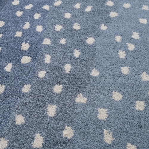 Image of Restoration and Renovation Antelope Cheetah Blue Animal Contemporary Handmade 100% Woolen Area Rugs & Carpets (Blue, 2.6' x 8')