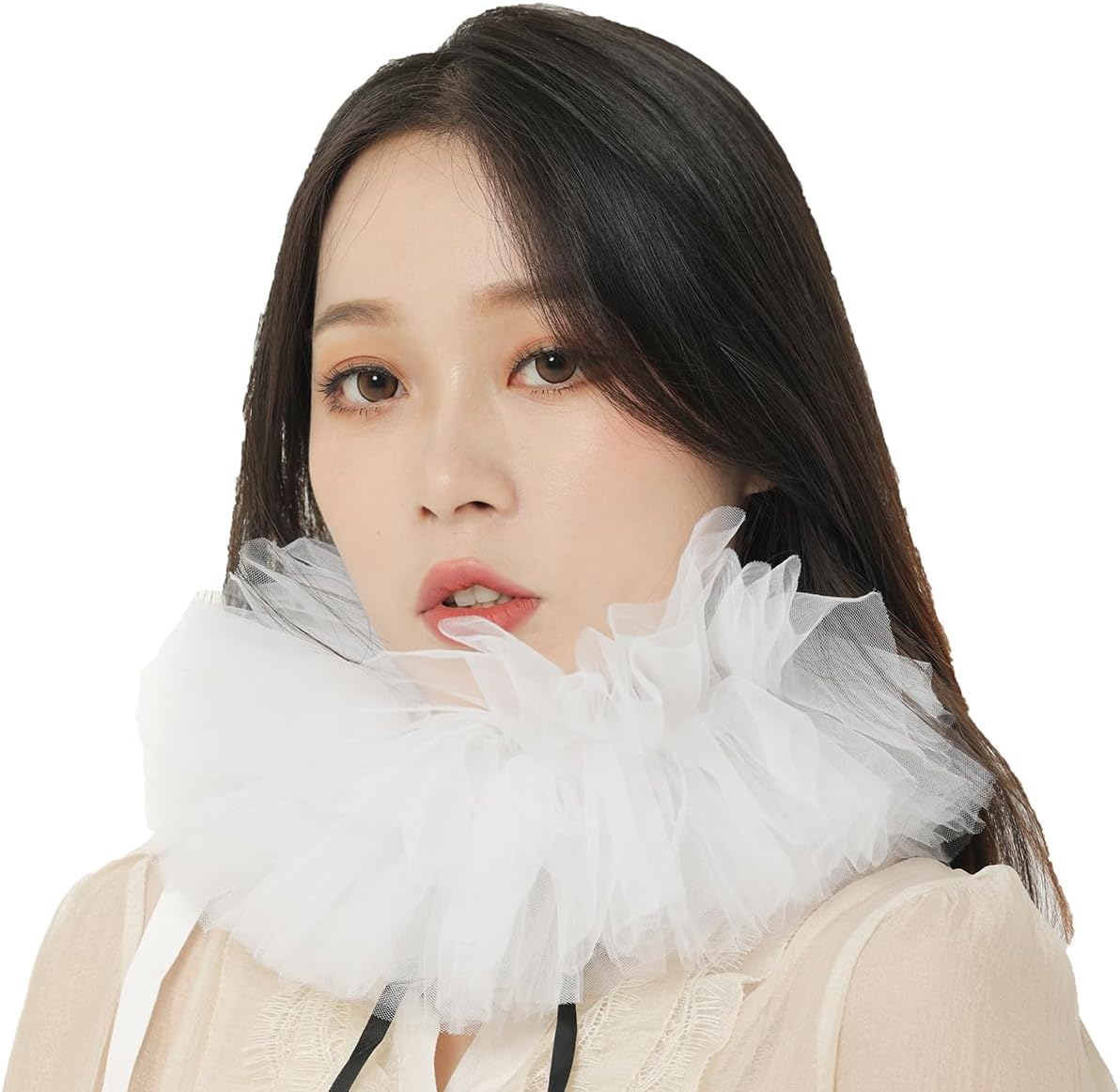 Renaissance Ruffle Collar Victorian Neck Costume Cosplay Props