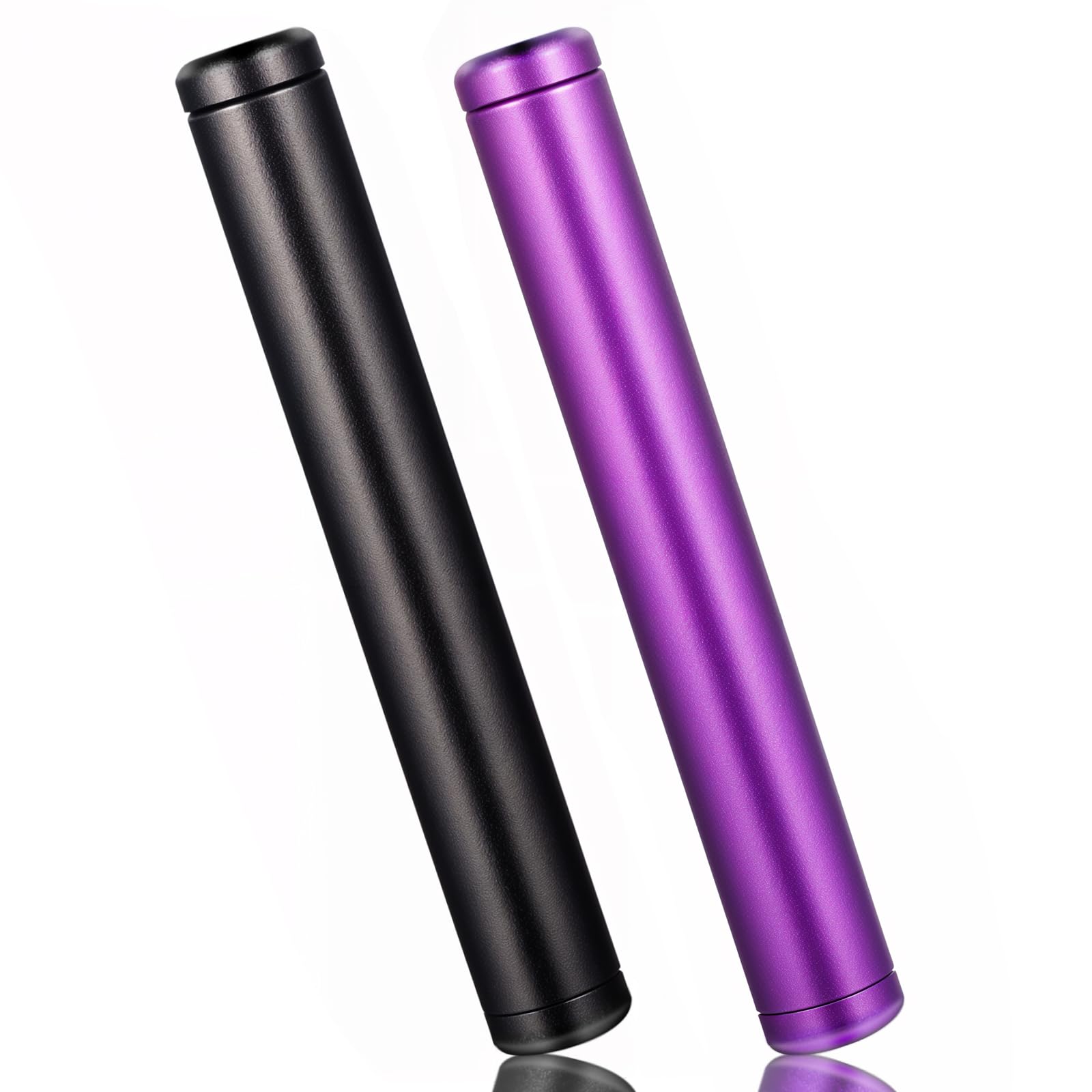 AOZUO 2 Pack Metal Tube Container, Cases Portable Aluminum Waterproof Storage Tube Holder Case for Purse Pocket Travel Outdoors, 4.5 inches