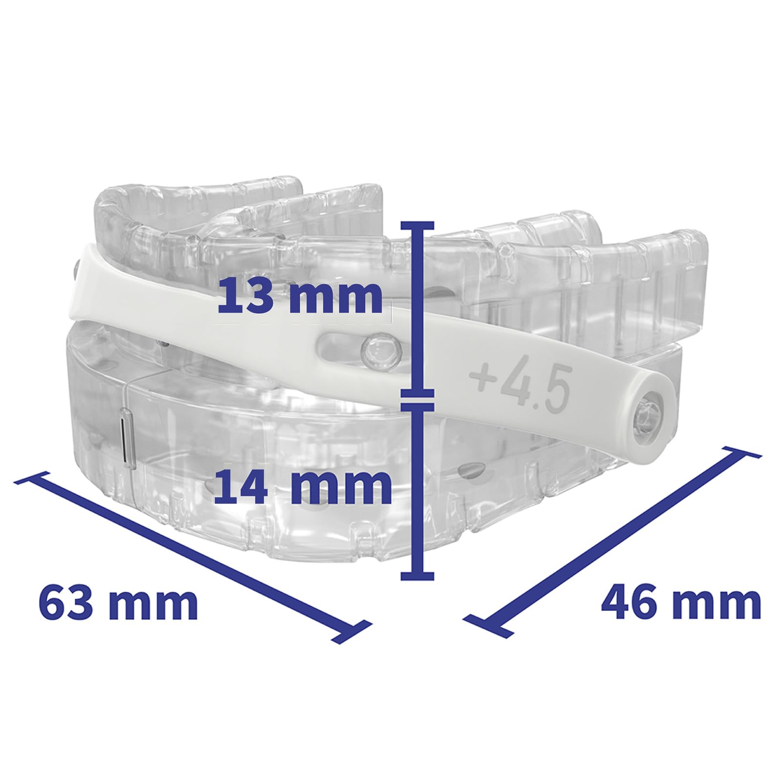 Premium Anti-Schnarchschiene SomnoFit - mit Ergänzungsset Nasenspreizer - Top-Snorestoppers gegen Schnarchen - (SomniShop Set)