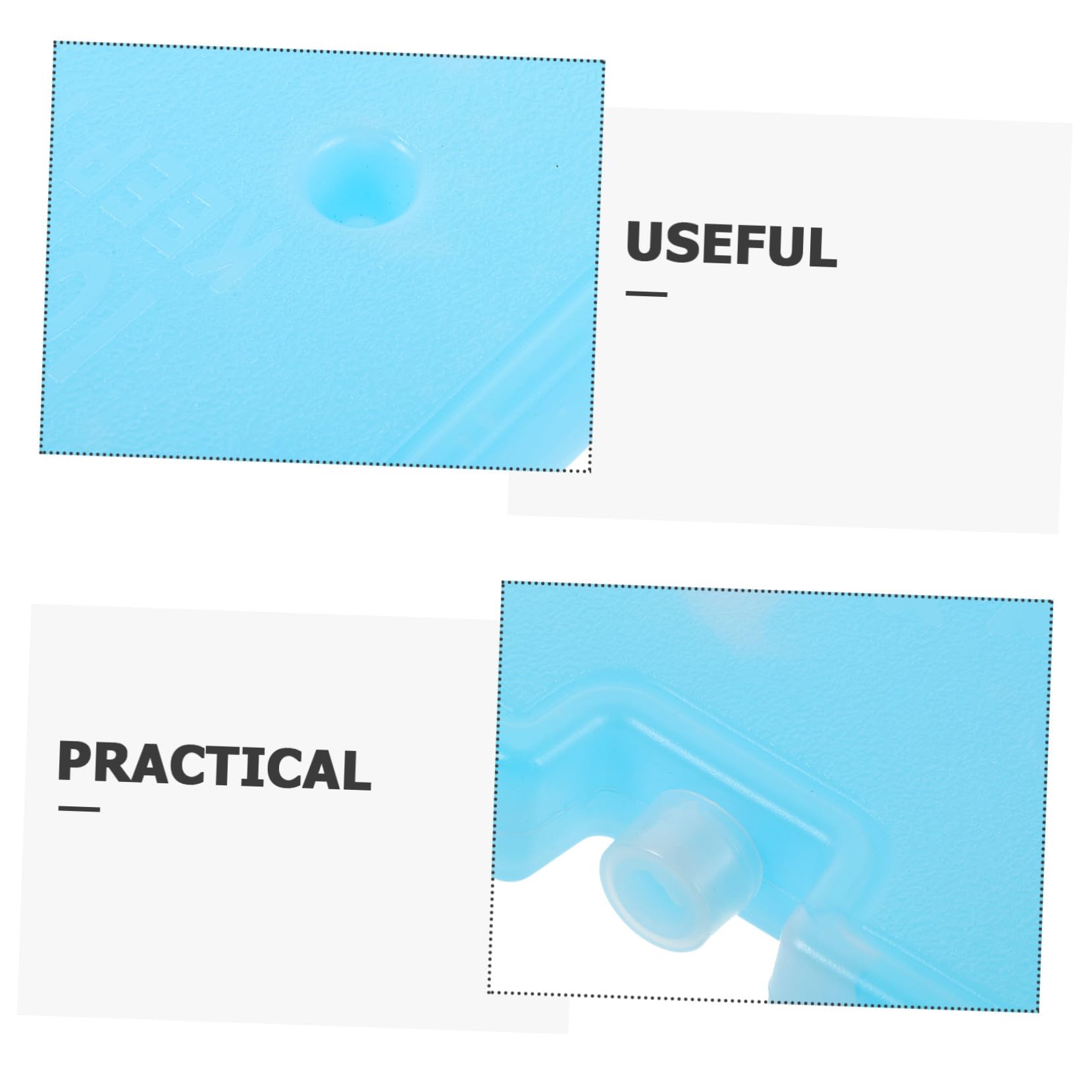 Gatuida Pack Glace Réutilisable Glaçons Réfrigérants Étanches Capacité pour Glacière et Refroidissement Rapide et Isolation Thermique