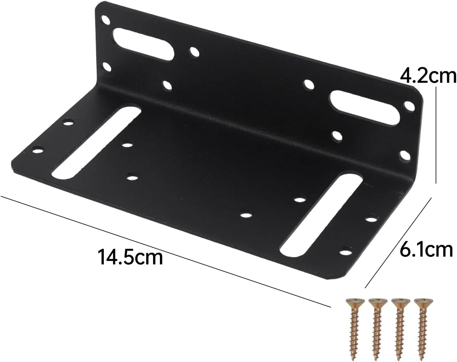Black L-Shaped Corner Brackets Stainless Steel Shelf Bracket Adjustable Drawer Fixing Right Angle Brace Hardware Accessories