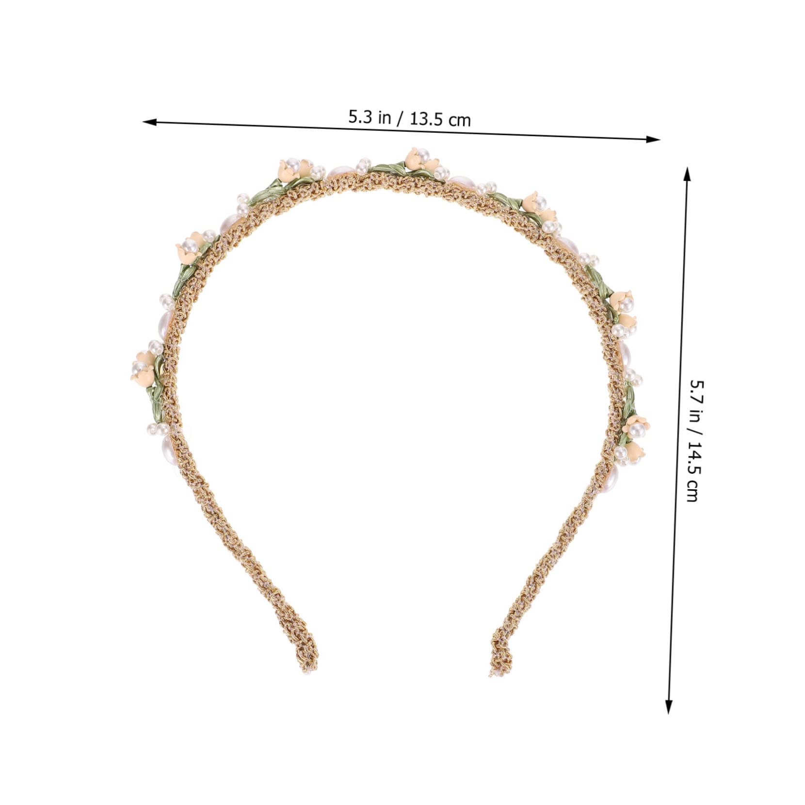 Housoutil 4piezas Diadema Floral De Para Novia Accesorio Elegante Para Bodas y Headband De Diseño Para Celebraciones Especiales