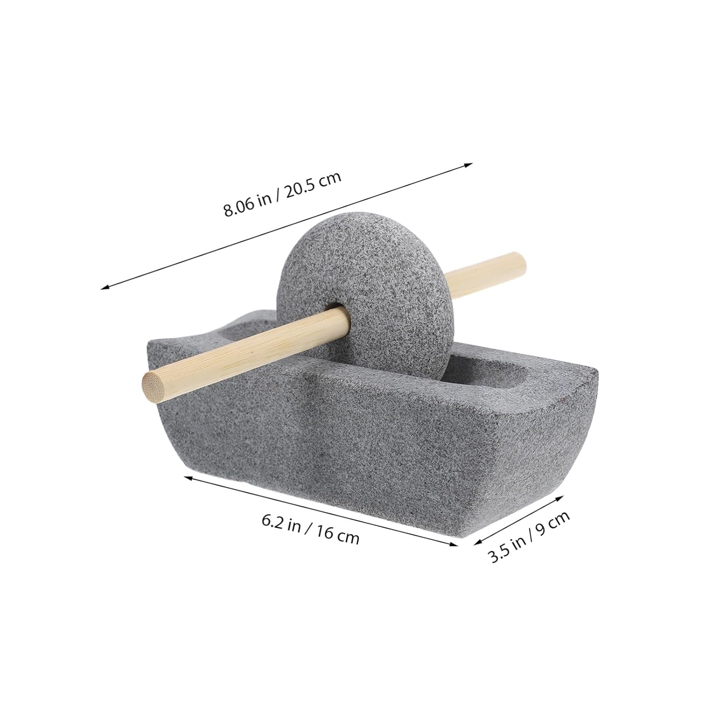 Traditional Chinese Stone Mill Manual Grinder for Tea Coffee Spices Compact Rolling Pestle Stone Material for Authentic Grinding Experience for Home Use