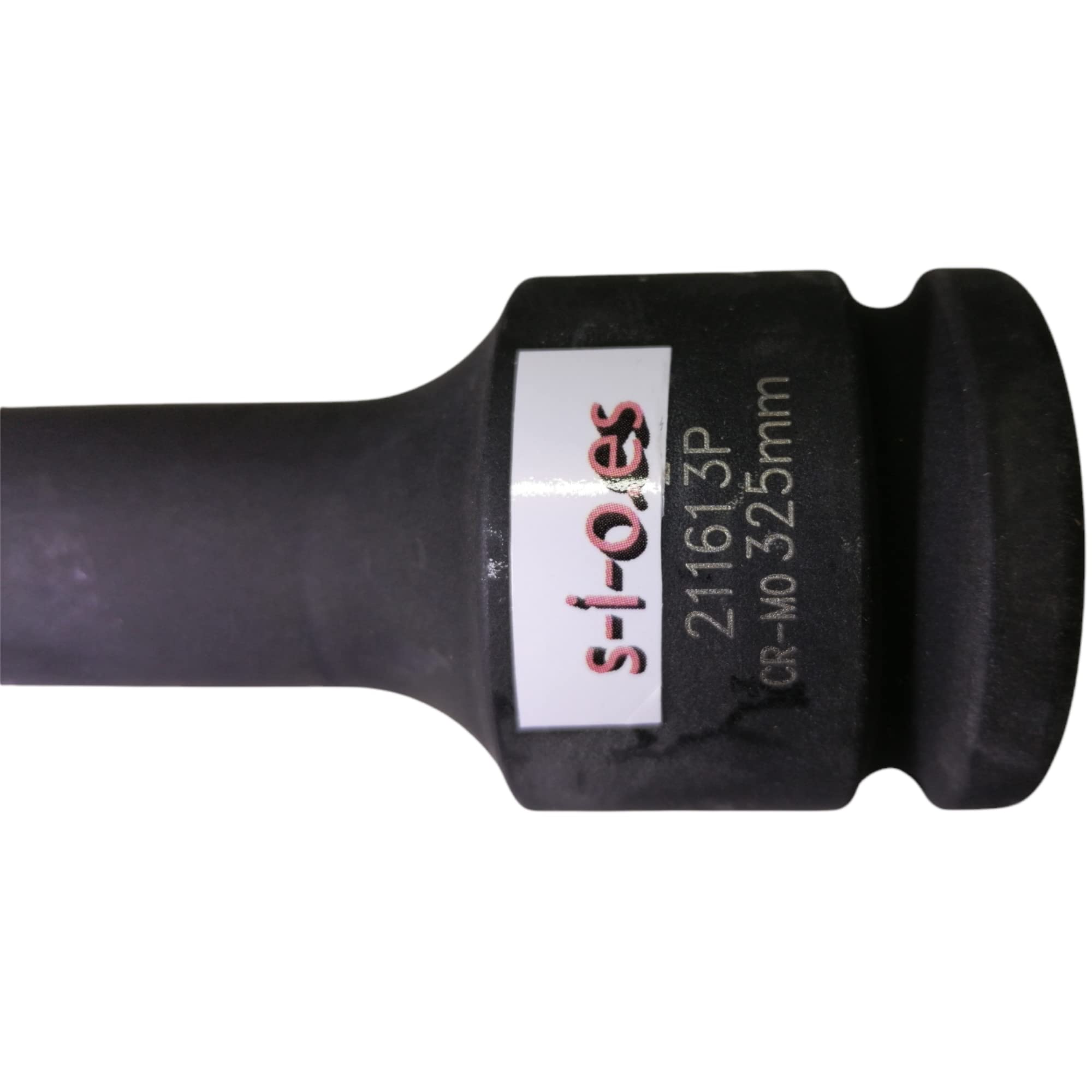 SIO Alargo Impacto 3/4" 330 mm para Llaves de Vaso – Extensión Llave de Impacto Cr-Mo Alta Resistencia – Prolongador para Carraca y Pistola Impacto – Uso Profesional Mecánica y Taller