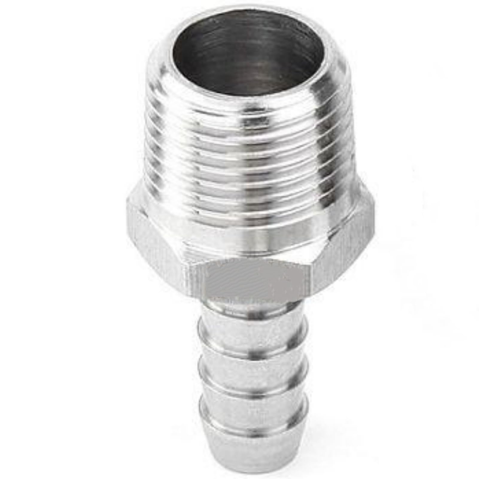 4 szt. Króciec do węża 3/8 cala na męski adapter NPT 3/8 cala — prosta złączka próżniowa, stal nierdzewna 304(1/2inch Male NPT-1/2inch Hose)