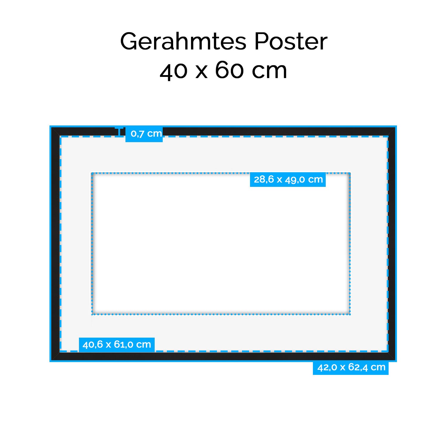 artboxONE Poster mit Rahmen Silber 60x40 cm Berliner Dom 2" von Heiko Lehmann - gerahmtes Poster