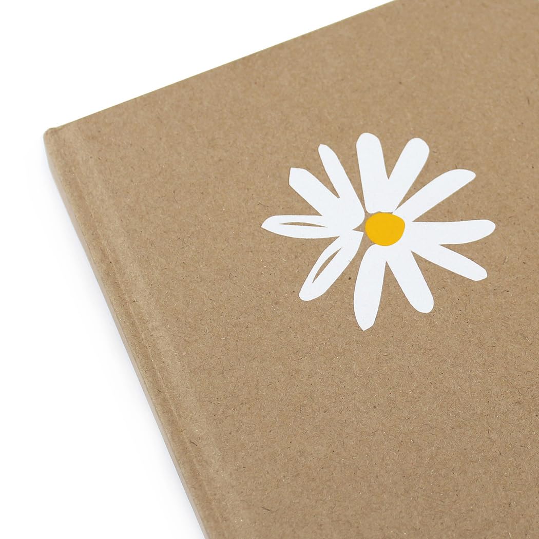 Fashion Stationery Notebook Notepad A5 Hardback Marble Bee or Daisy Style Lined Notebooks Journal To Do List Organiser Travel Writing Pads 120 Sheets (240 Pages) (Daisy) - Image 4