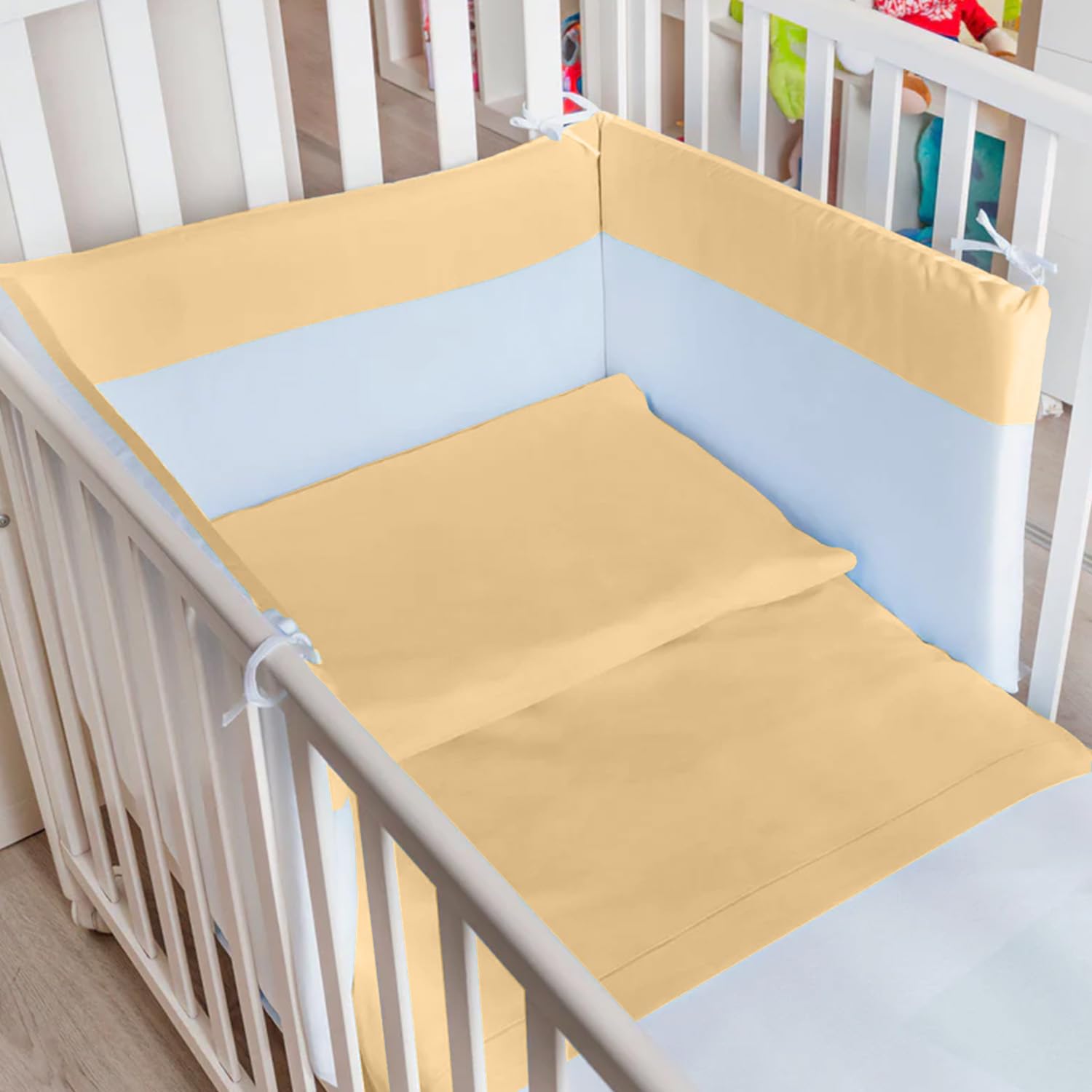 Set Lenzuola Culla Neonato, Puro Cotone, con Federa, Tinta Unita, Made in Italy, Lavabile in Lavatrice, 8 Colori Diversi, Regalo per Neonato, Maschio e Femmina (Culla, Grigio