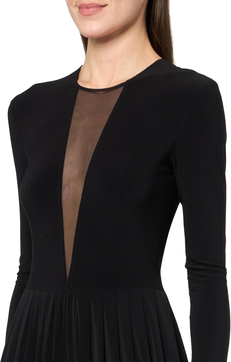 Norma Kamali Women's Waterfall Jumpsuit W/Mesh Insert