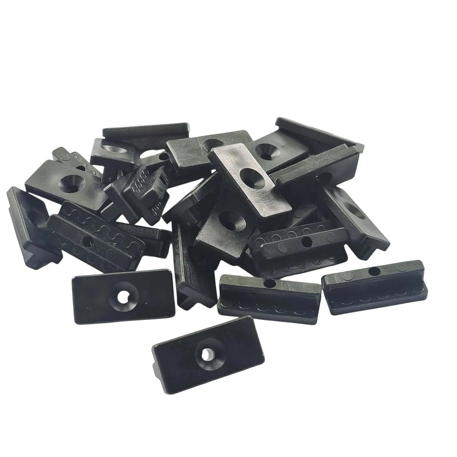 200 Piezas Clips en T de 6mm para Decking Compuesto - Fijación Oculto para Suelos, Terrazas, Balcones y Jardines - Compatible con Tarimas de Plástico y Composite - Accesorios de Montaje Profesional