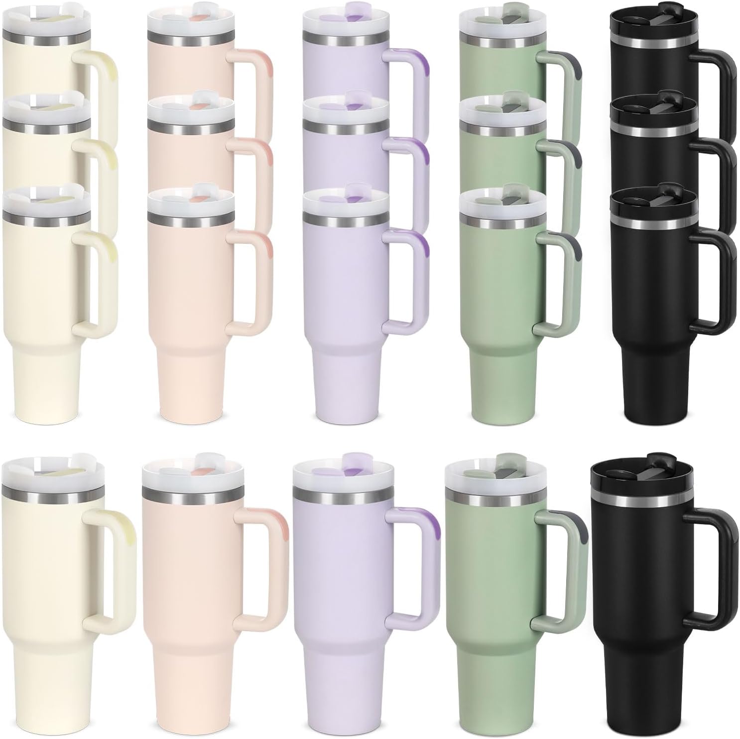 Funny Mental Health 40 Oz Tumbler With Handle - Stainless Steel Insulated Cup With Spill-Proof Lid - View #13