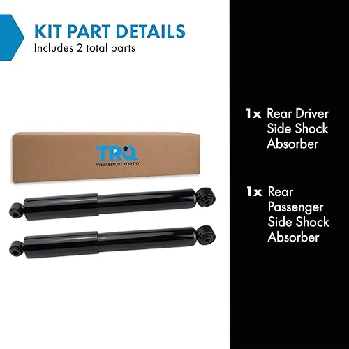 Miniatura 962 de TRQ Juego de amortiguadores traseros compatible con Chevrolet Aveo 2004-2011 Aveo5 2009 Pontiac G3 2007-2011
