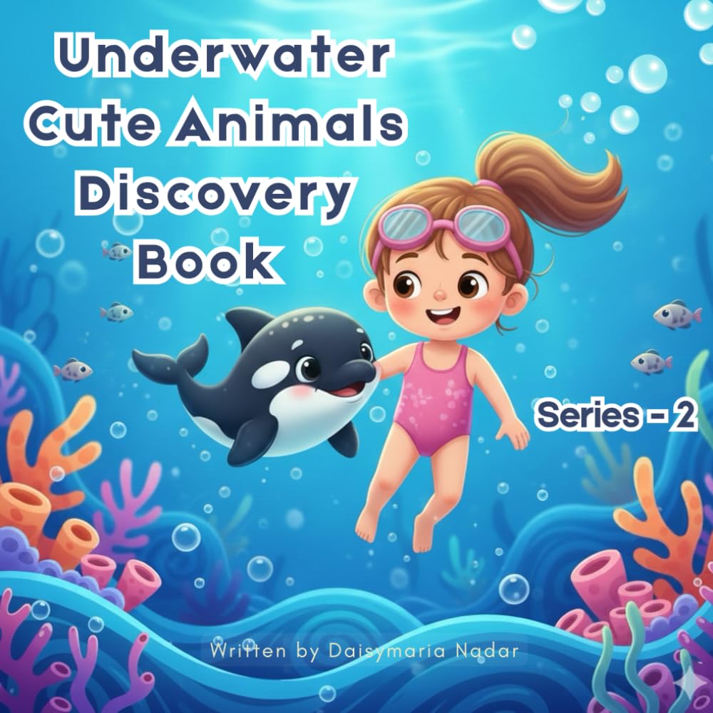 Underwater Cute Animals Discovery Book Series - 2: Underwater Cuties To Discover On A Ocean Adventure | Perfect For Kids Of Ages 2-7 (Marine Cute Animal Discovery Book For Kids)