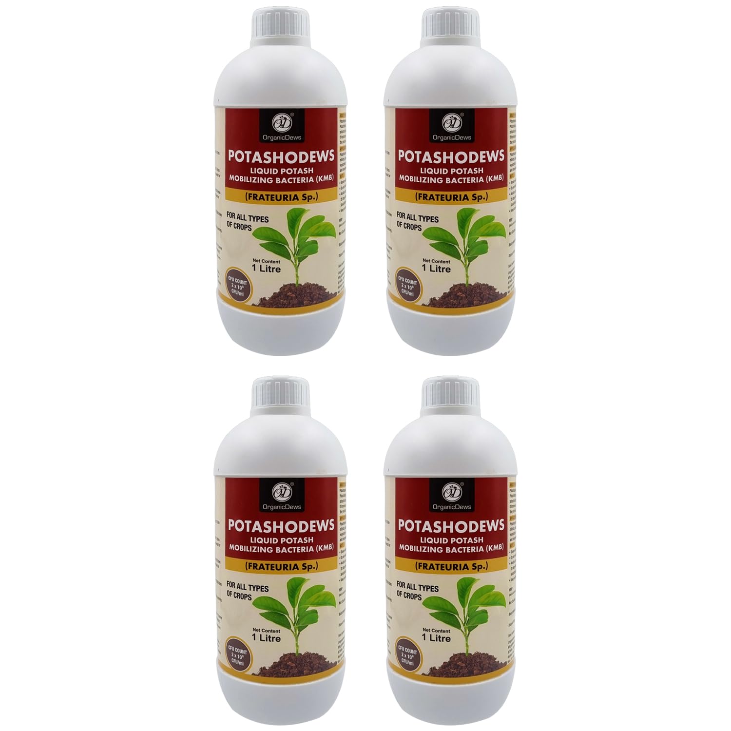 OrganicDews Bio Potash Mobilizing Bacteria KMB (2x10^8 CFU/ML) Bio Inoculum Fertilizer (4 litre) for Plants - Faster Root Growth, Improve Quality Flower and Fruits - Potashodews 4 litre (B0CLHC6TGH) Amazon Price History, Amazon Price Tracker