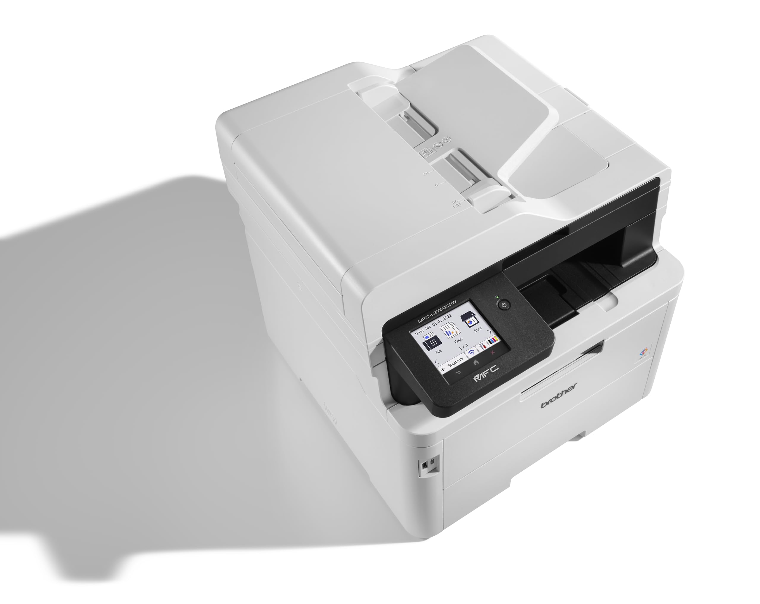 Brother MFC-L3760CDW - Kompaktes 4-in-1 Farb-LED Multifunktionsgerät mit WLAN/LAN, ADF und Automatischem Duplexdruck