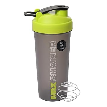 Jaypee Plus Max Shaker with blending ball |Protein Shaker for Gym |Gym Bottle |Shaker bottles | Travel shaker 700 ml, Grey Green - image, photos
