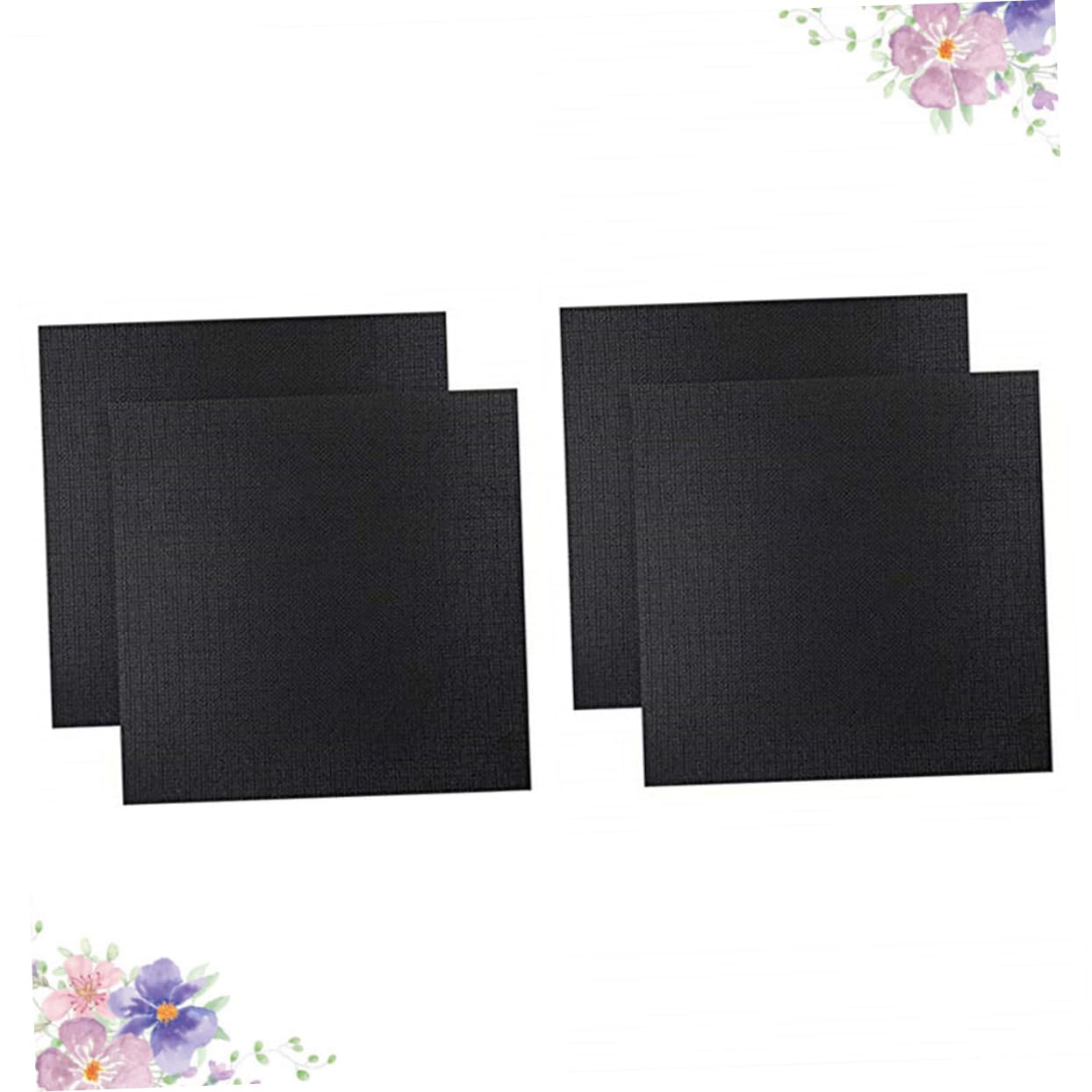 Housoutil 4pcs Cross-Stitch Embroidered Plain Cloth 11ct Cotton Aida Fabric DIY Needlework for