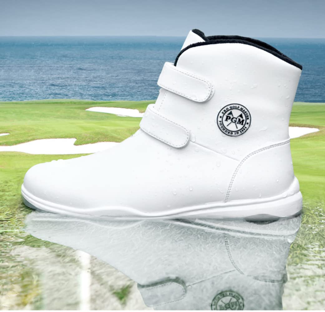 Zapatos de golf para mujer, con forro polar antideslizante, zapatos deportivos para otoño, invierno, impermeables, botas casuales para mujer