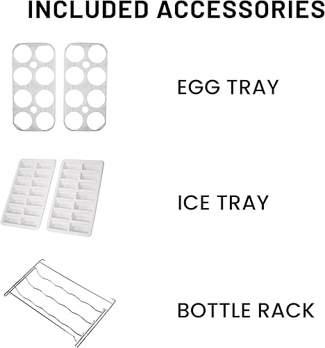 Miniatura 9 de Conserv 12cf No Frost Bottom Congelador Refrigerador Estante de vino GARAJE READY E-Star (blanco)