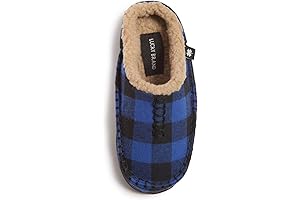 Boys Buffalo Plaid Memory Foam Clog Slippers: Cozy Comforts for Tiny Feet