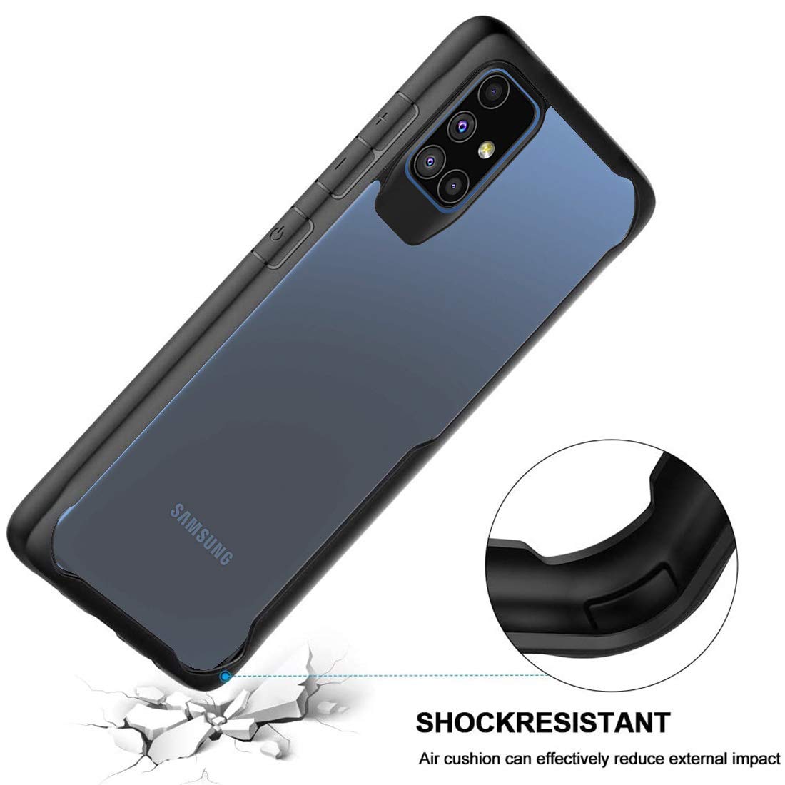 Amazon Brand - Solimo Mobile Cover (Soft & Flexible Shockproof Back Case with Cushioned Edges) for Samsung Galaxy M51 (Black) offers donot miss 4 Amazon Brand - Solimo Mobile Cover (Soft & Flexible Shockproof Back Case with Cushioned Edges) for Samsung Galaxy M51 (Black) offers donot miss