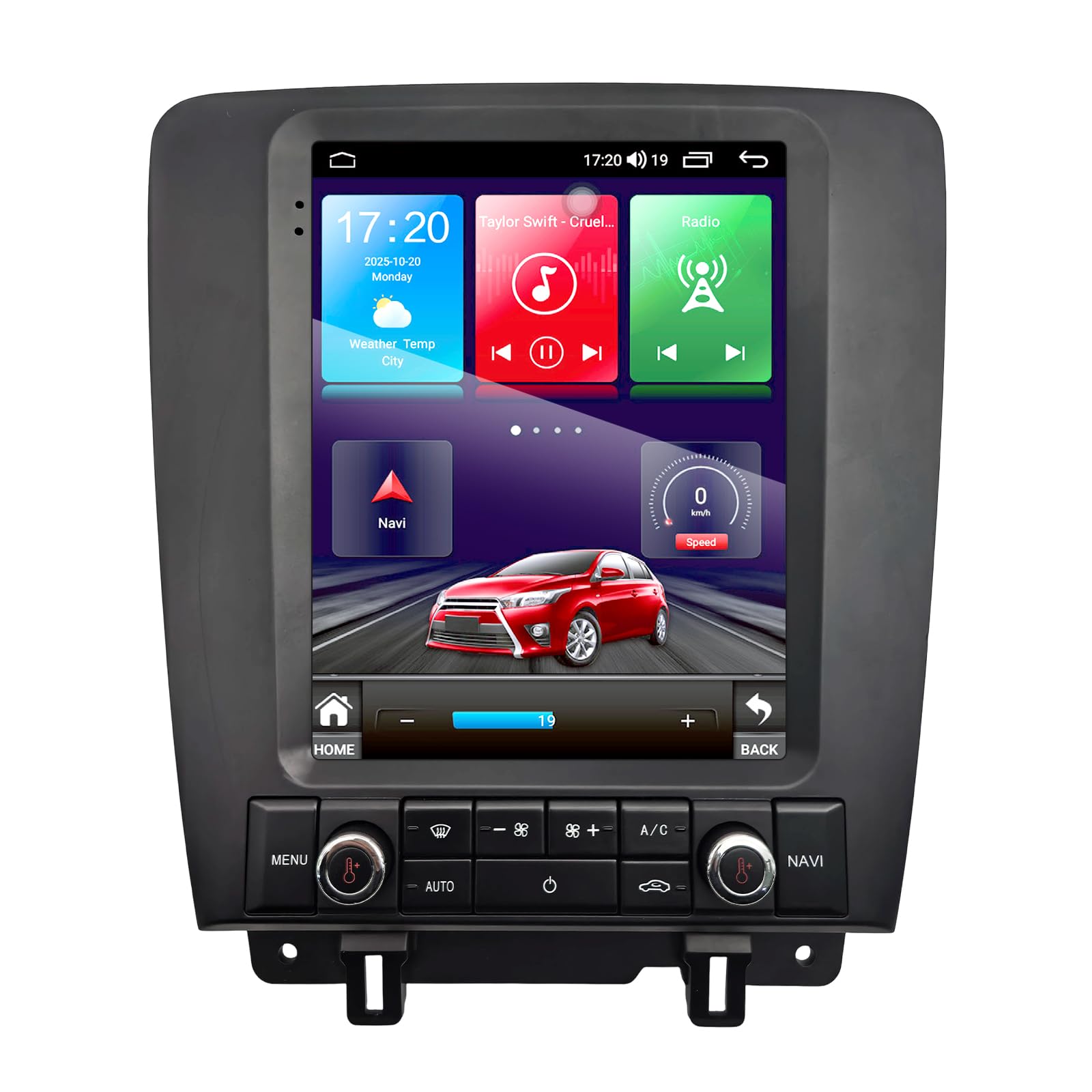 Photo 1 of 4+64G Car Radio for Ford Mustang 9.7 inch Touch Screen 2010 2011 2012 2013 2014 Stereo,Wireless Carplay/WiFi/Bluetooth/EQ Audio/Andriod Auto/AM/FM/AHD Camera