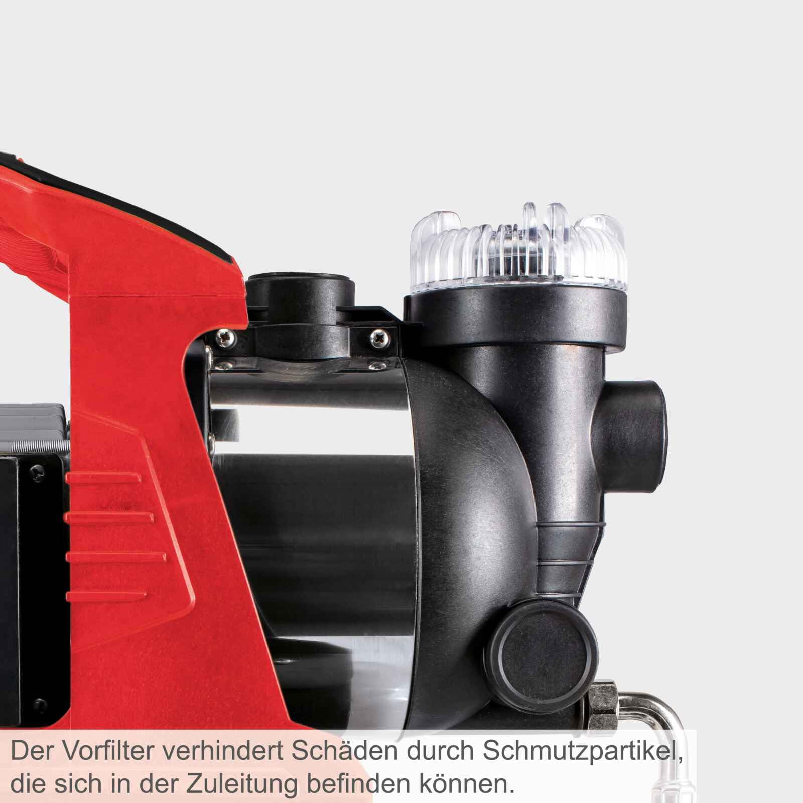 Scheppach Hauswasserwerk HWW1000 Brunnenpumpe | Fördermenge 4300 L/h | Leistung 1000W | Kesselinhalt 19L | Förderdruck 1,5 bis 4,4 bar | Förderhöhe 44m | Ansaughöhe 7m
