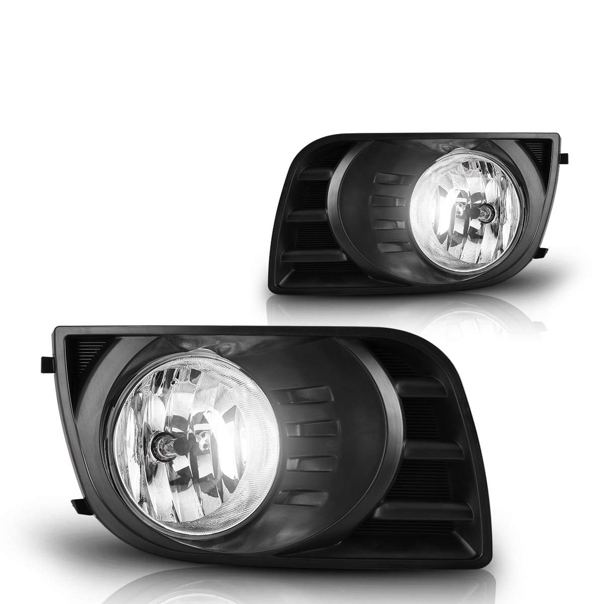 Fog Light Assembly Set – Fits Sequoia 2018-2022, Left & Right Lamps With Wiring Harness & Switch Kit