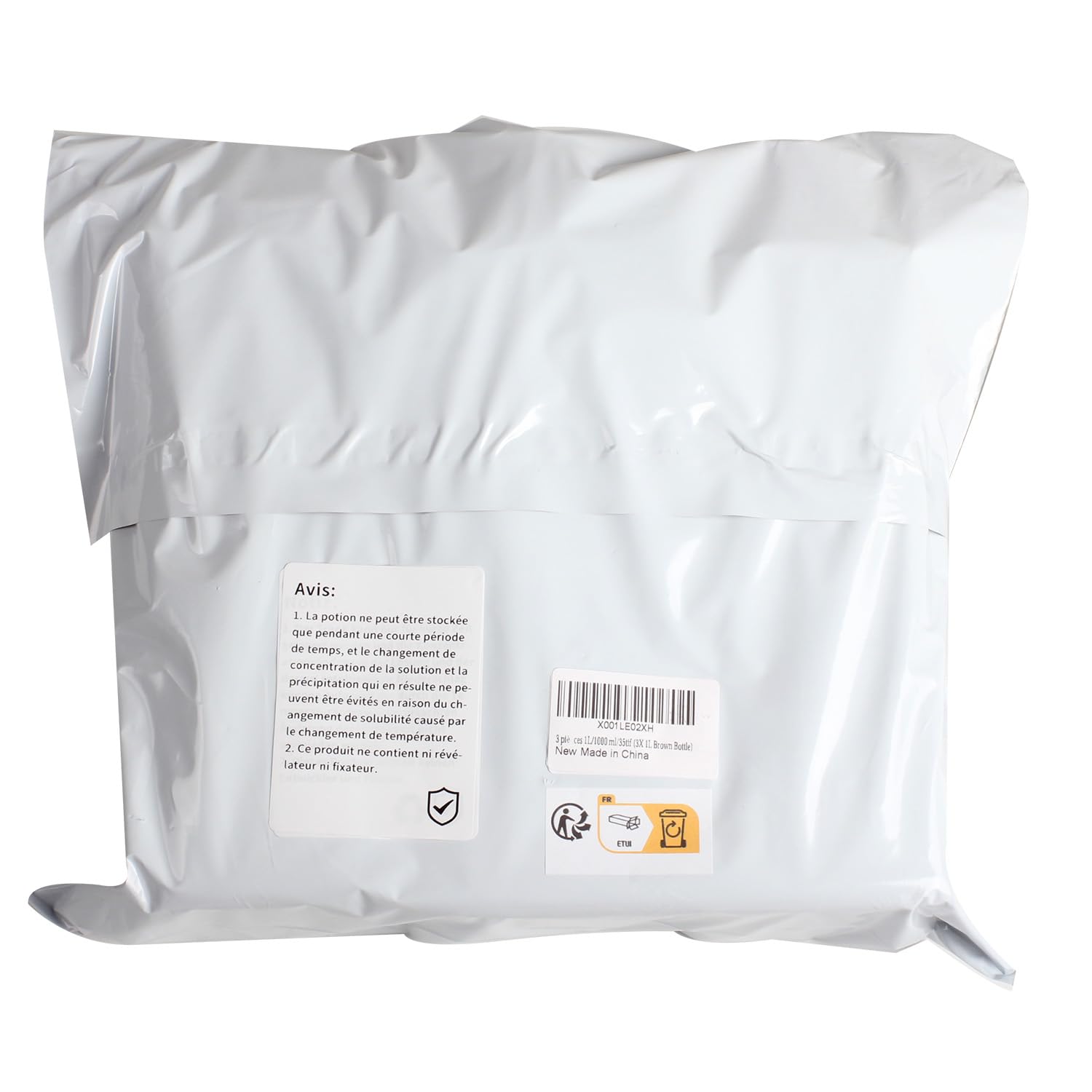 3 pièces 1L/1000 ml/35.2 oz processeur de Chambre Noire Chimique Liquide développeur Bouteilles de Stockage en Plastique pour 135 120 Film Photo négatif (3X 1L Brown Bottle)