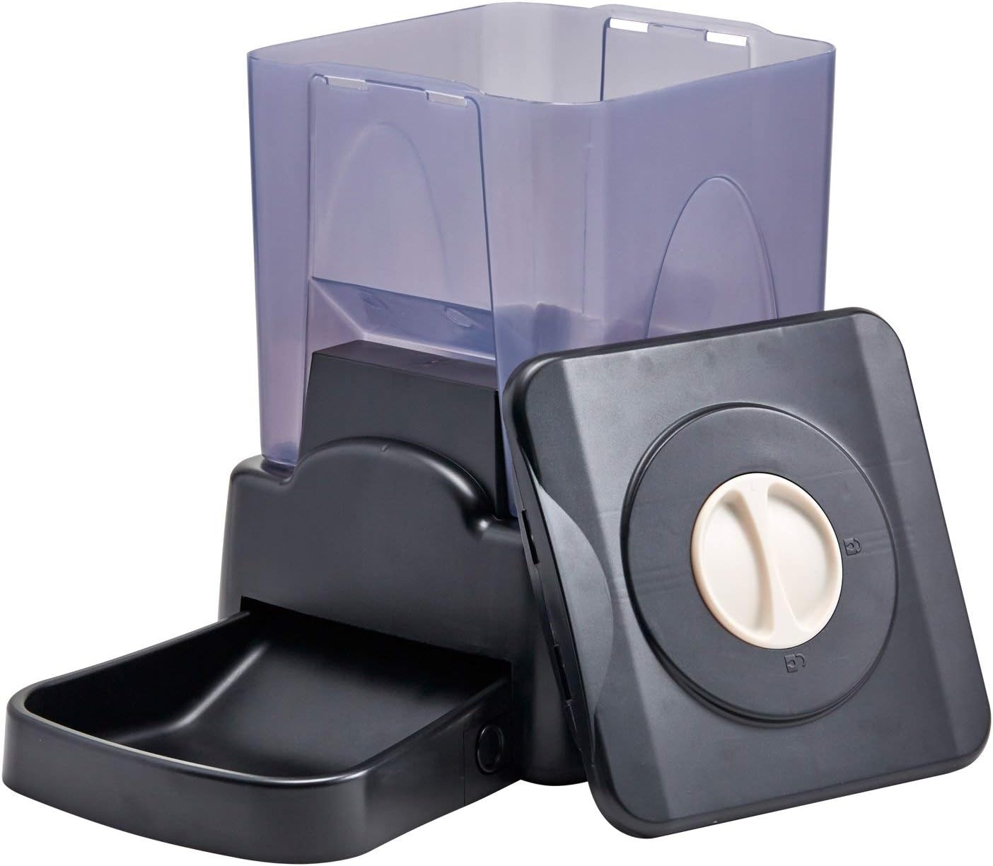 OxGord Automatic Electronic Timer Programmable Dog Feeder for Large to Small Dogs