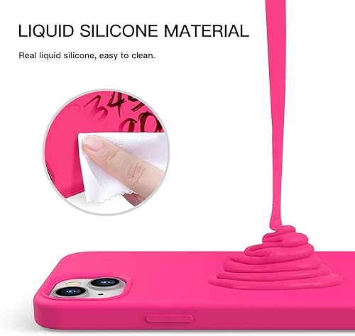 Miniatura 5 de ZUSLAB Funda de silicona real compatible con Apple iPhone 13 de 6.1 pulgadas (2021), silicona líquida antiarañazos, goma de gel, a prueba de golpes,