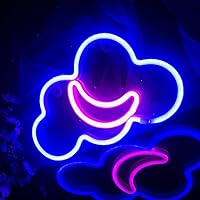 Vista 183 de Cloud Neon Signs, LED Light for Wall Decor, Battery or USB Powered for Bedroom Aesthetic Teen Girl Kid Room Christmas Wedding Party (White)