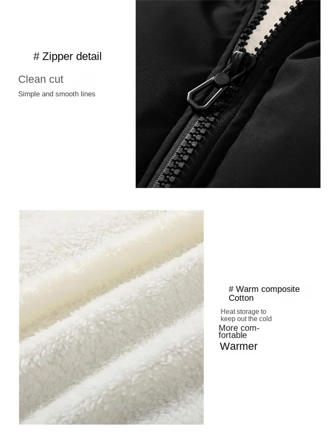 Piumino da uomo Inverno Tinta unita Caldo Addensato All'aperto Stand Collare Cappotto Allentato Imbottito