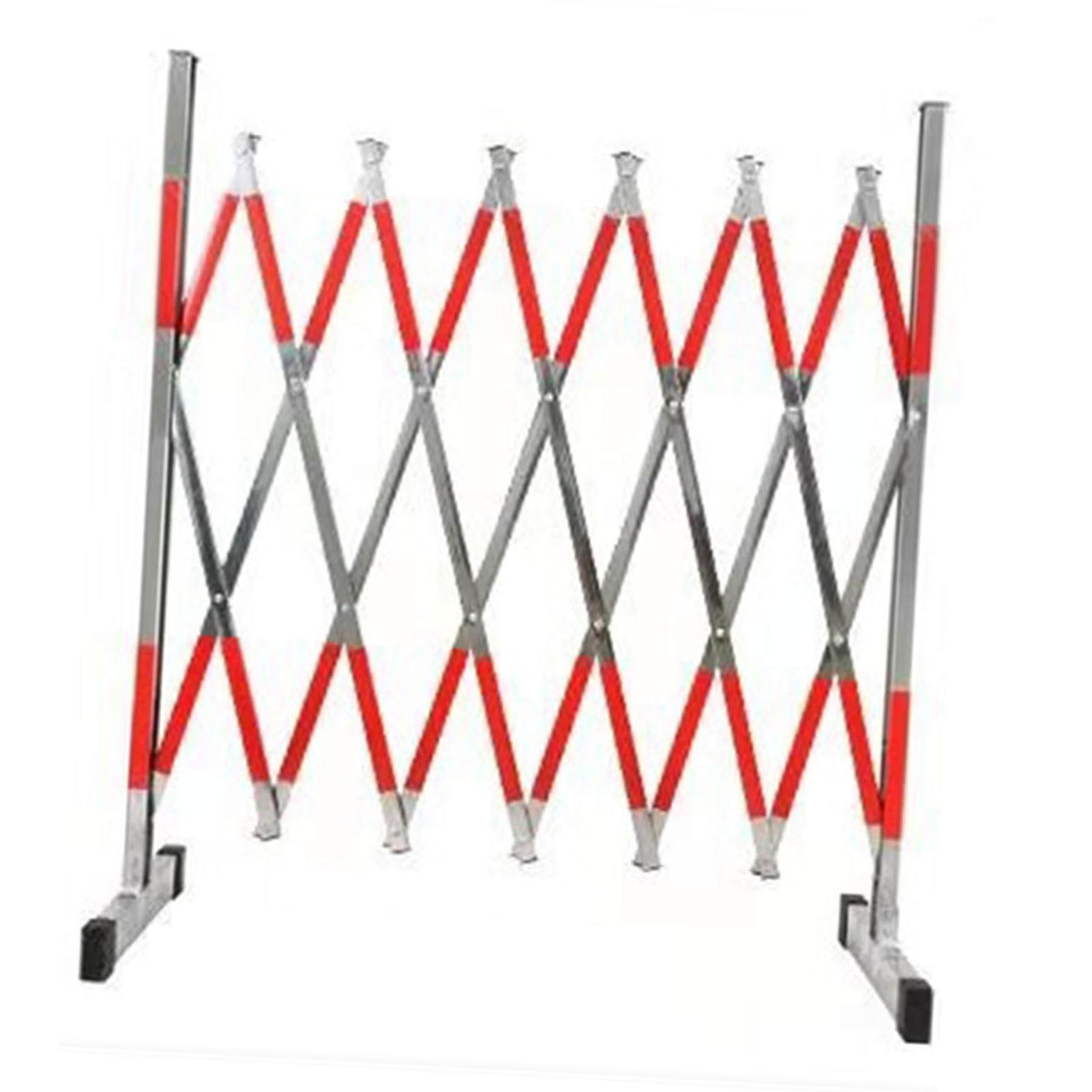WOTZOV Heavy Duty Retractable Traffic Control Barrier For Warehouse Construction Site 8.2Ft Portable Metal Road Obstacle,500CM/16.4FT