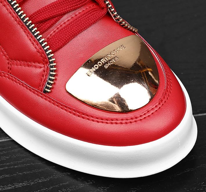 Men's Zipper Fashion Sneakers Running Shoes Casual Slip on Walking Tennis Gym Sneakers/Skateboard Shoes2