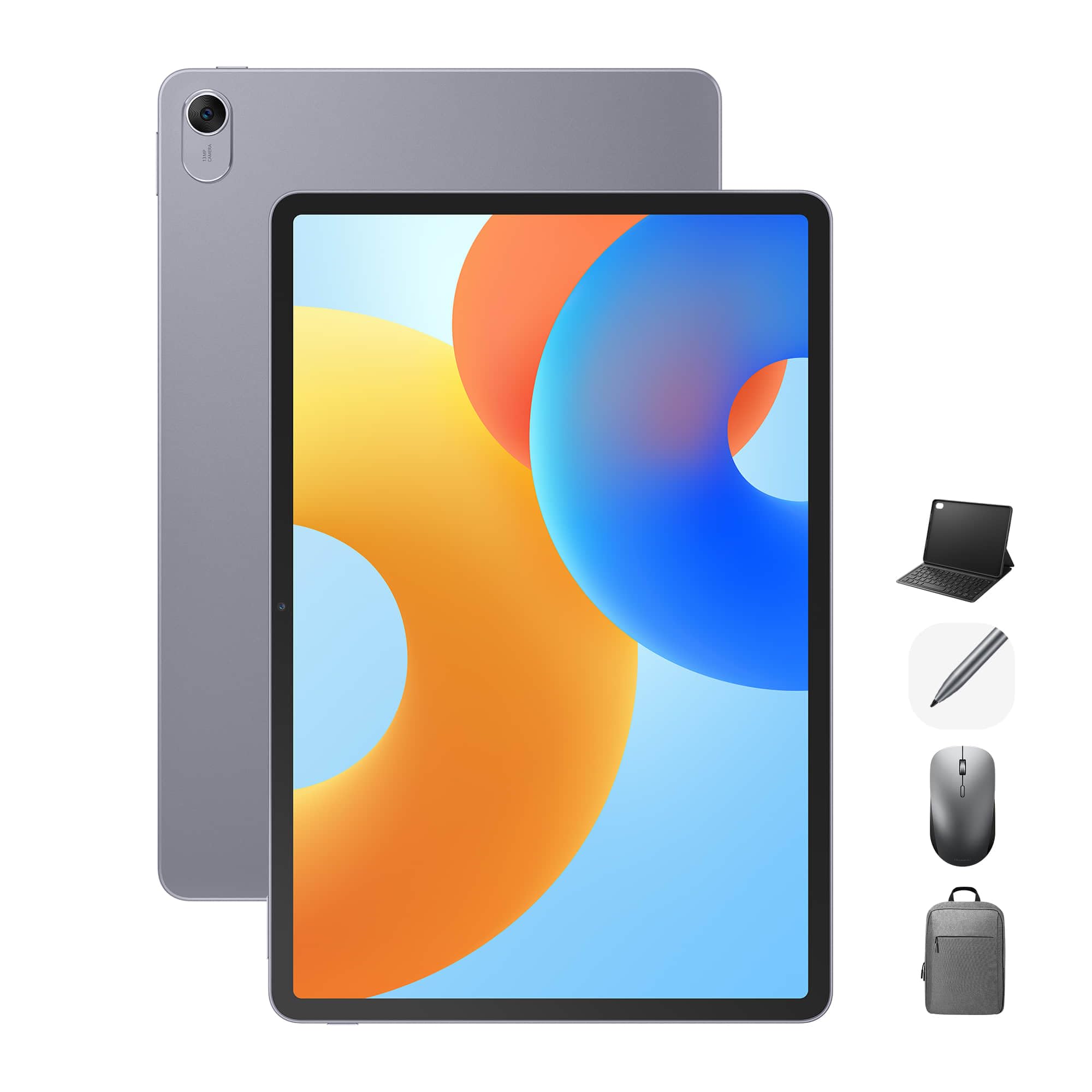 HUAWEI MatePad 11.5 Tablet 6+128GB, 11.5-inch FullView Display, 2.2K Resolution with Keyboard, Wifi Bluetooth, M-Pen Lite Tablet Stylus Gray + Wireless Mouse Silver + Backpack Gray HUAWEI Care+,(Gray)