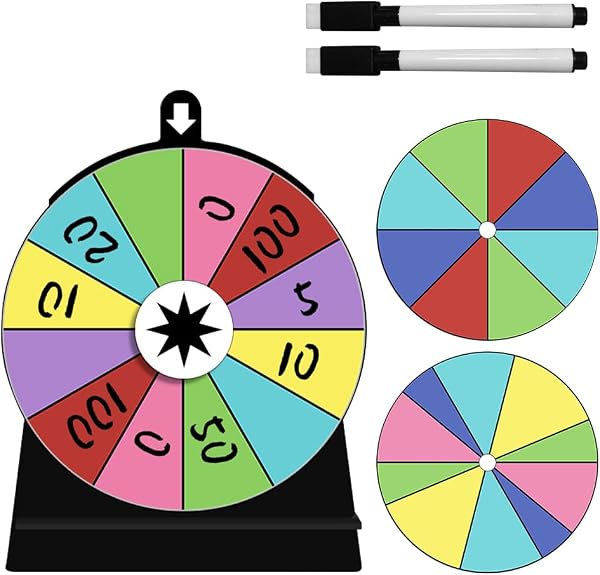 AVCXEC Ruleta de La Suerte 15x20 cm con soporte resistente