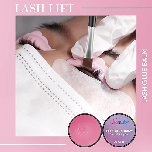 Miniatura 4 de Libeauty Lash Glue Balm Lash Lift Adhesive 0.71Oz20G Strong Sticky Fruit Flavor Eyelash & Eyebrow Perm Glue Balm for Long Lasting Individual Brow
