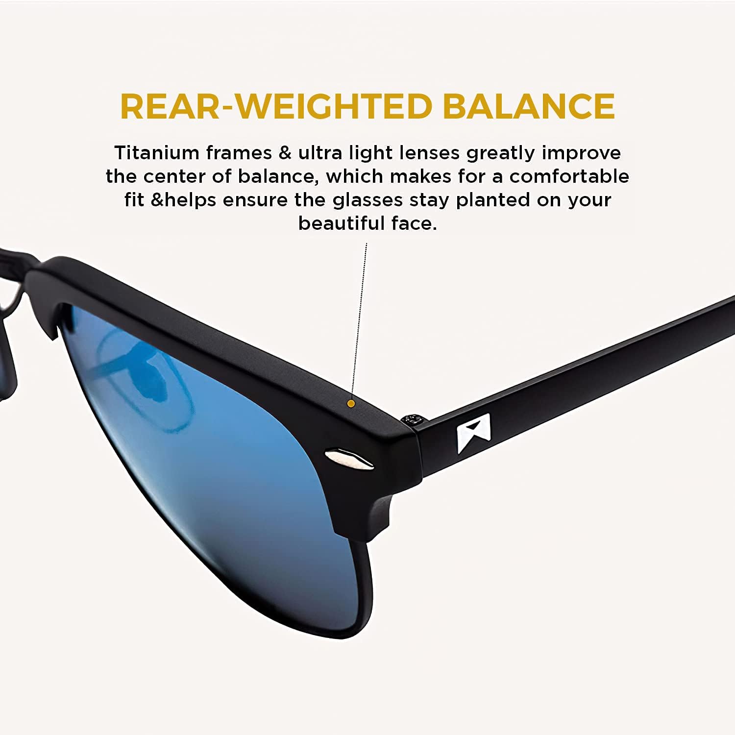 William Painter The Empire Titanium Polarized Sunglasses for Men and Women