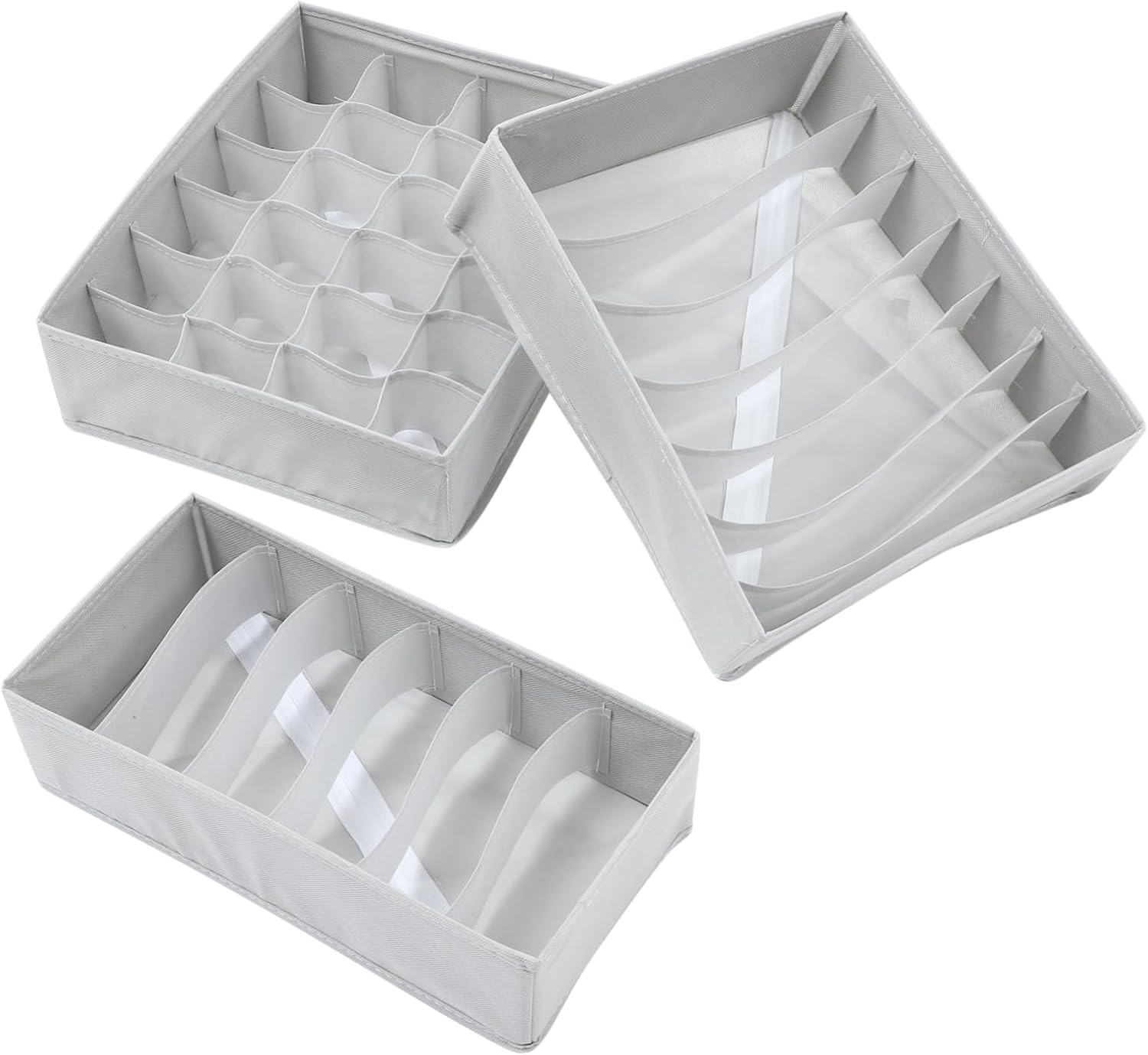 1Set Underwear Storage Holder Organizer for Socks Ties and Underwear Drawer Dividers for Closet Space Saving Color Design