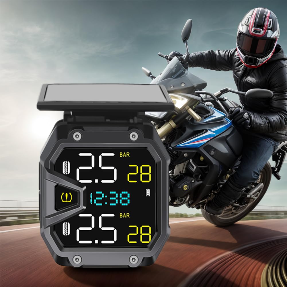 Sistema di monitoraggio della pressione dei pneumatici motociclisti Sensore wireless impermeabile IP67 for il ciclo esterno