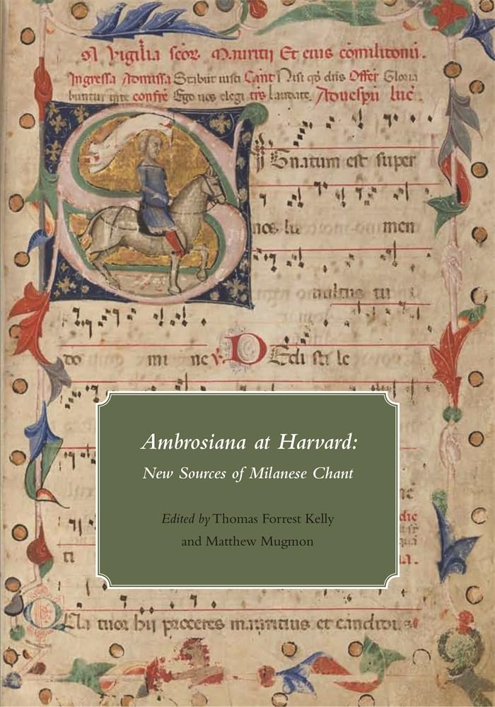 Ambrosiana at Harvard beau livre de collection sur le chant milanais et partitions sacrées