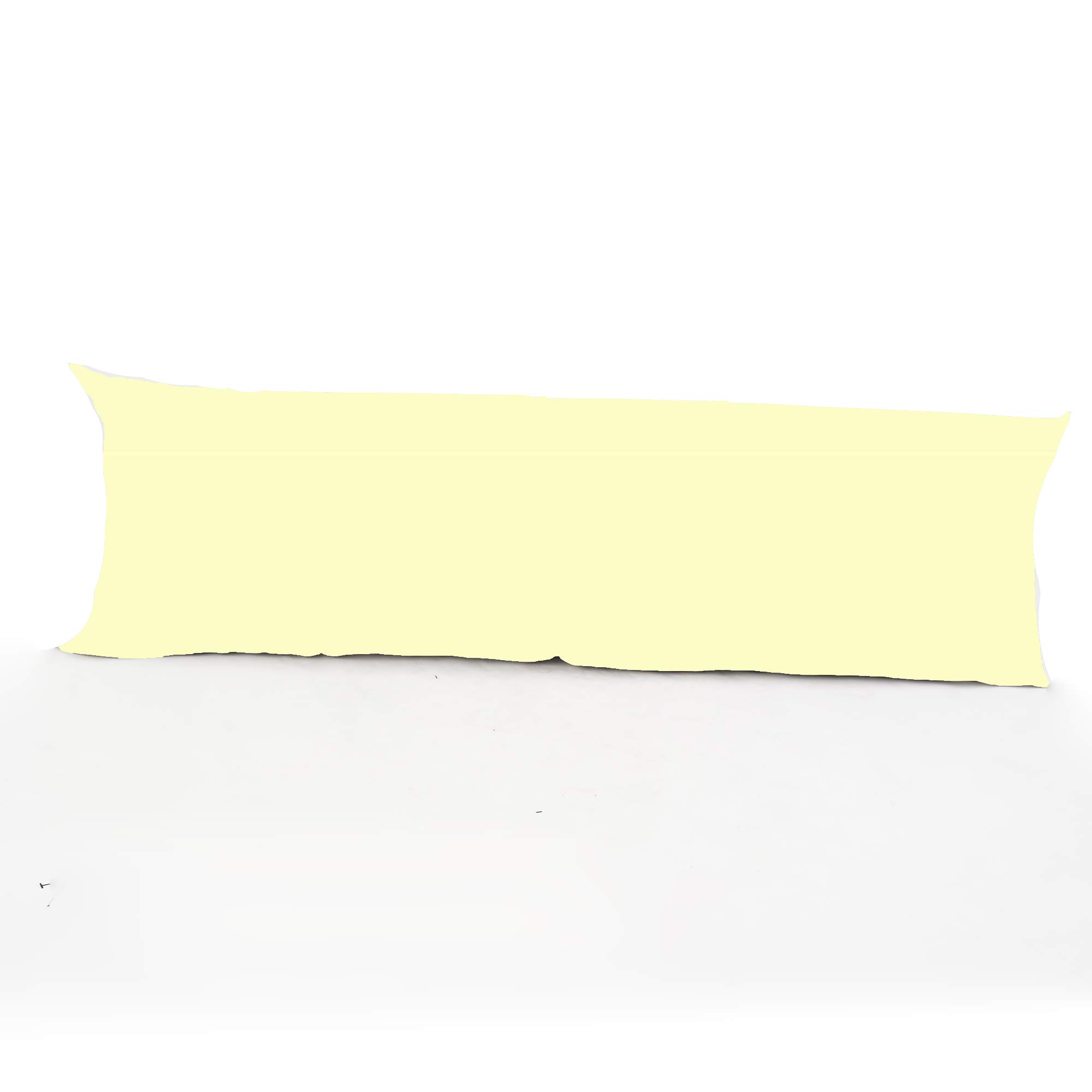 clicktostyle Easy Care Bolster King 5ft (152 cm x 50 cm) (60"x19") Long Polycotton Pillow Case Only 20 Colours Available (Cream)